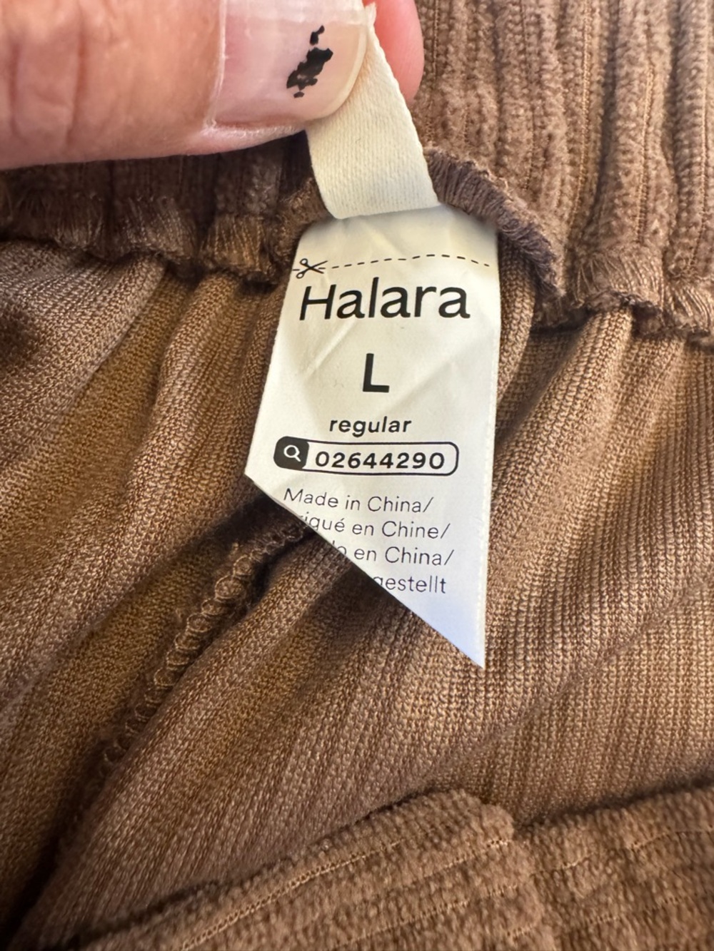Halara High Waisted Zipper Pocket Corduroy Casual Pants - Picture 5 of 8
